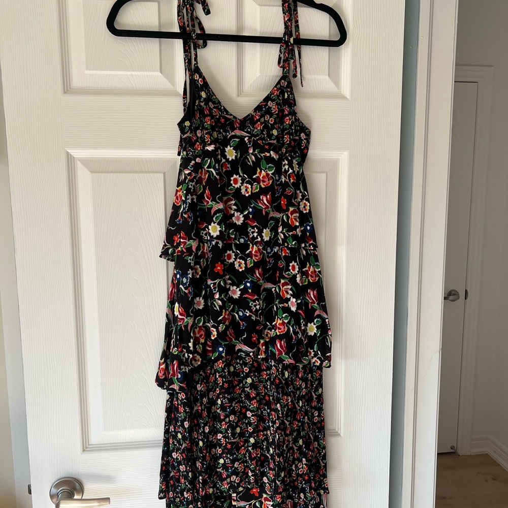 Floral Black Dress